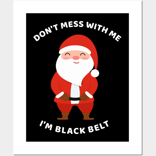 Funny Christmas Santa Wall Art by Printnation